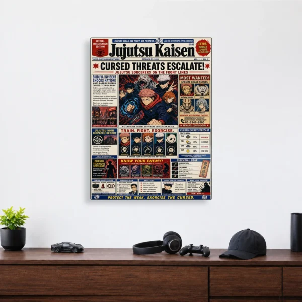 Anime Metal Poster Wall Decor - JJK - E - Image 4