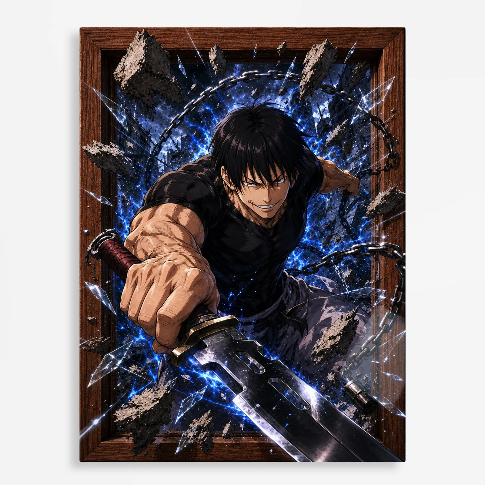 anime metal poster (256) s1 Anime Metal Poster Wall Decor - JJK - Toji Fushiguro - C - Image 1