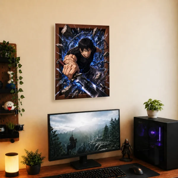 Anime Metal Poster Wall Decor - JJK - Toji Fushiguro - C - Image 5