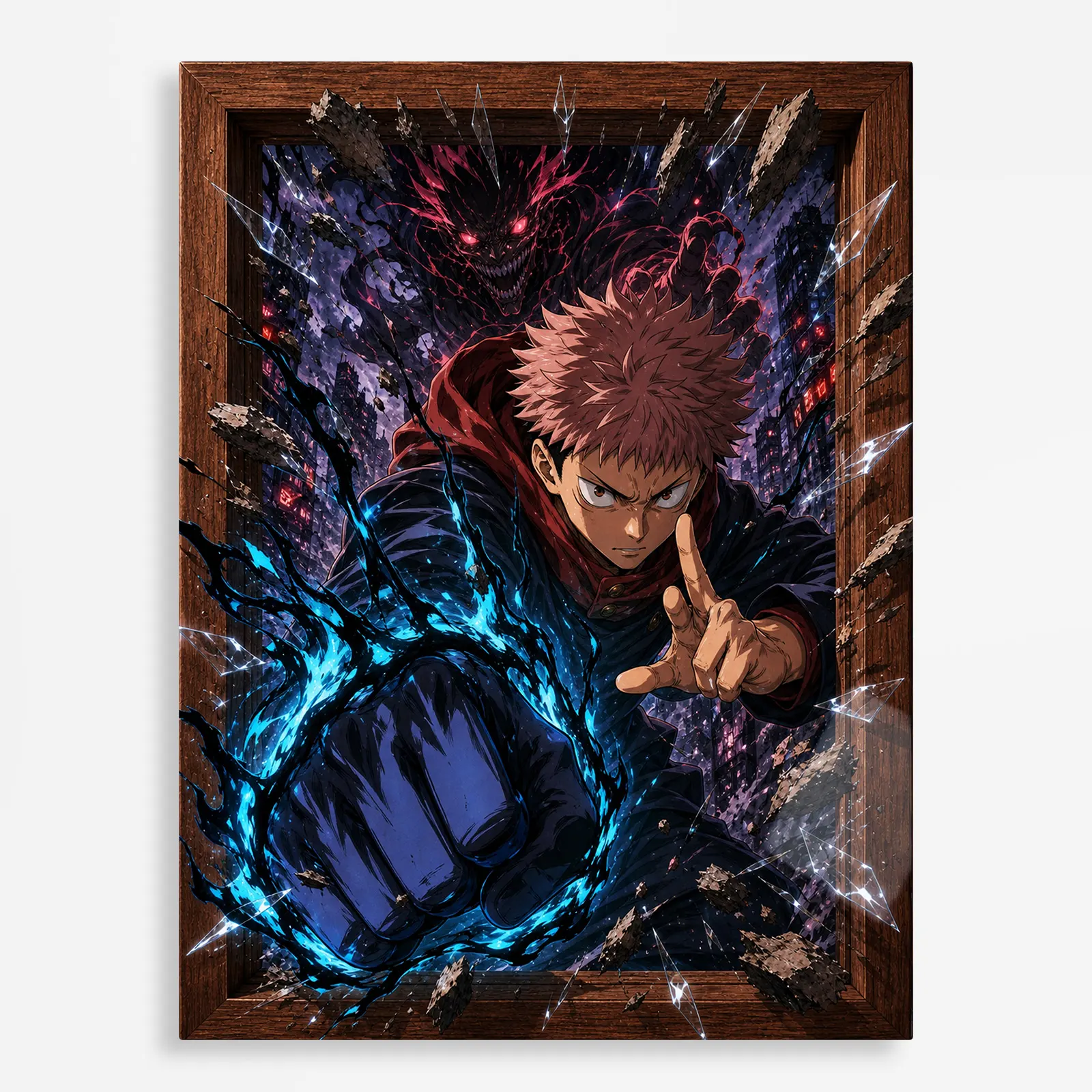 anime metal poster (257) s1 Anime Metal Poster Wall Decor - JJK - Yuji Itadori - Image 1