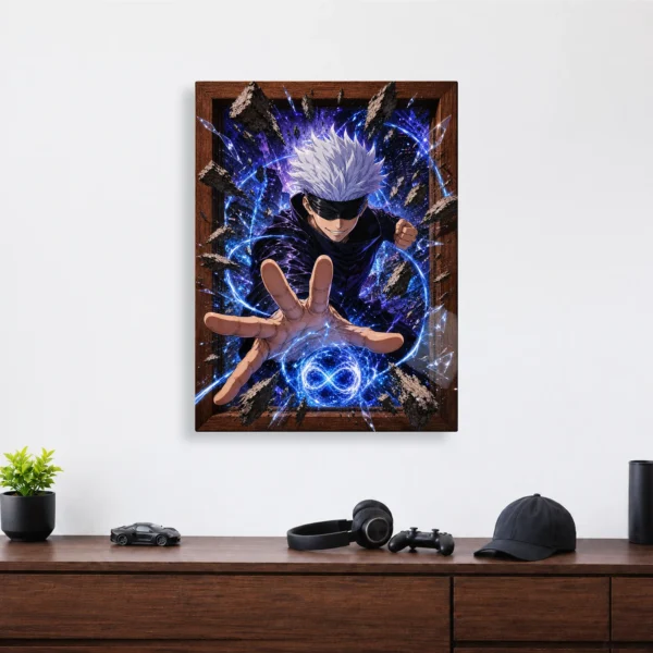 Anime Metal Poster Wall Decor - JJK - Satoru Gojo - F - Image 4