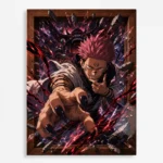 Anime Metal Poster Wall Decor - JJK - Ryomen Sukuna - E