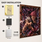 Anime Metal Poster Wall Decor - JJK - Ryomen Sukuna - E - Image 2