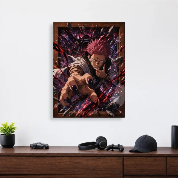 Anime Metal Poster Wall Decor - JJK - Ryomen Sukuna - E - Image 4