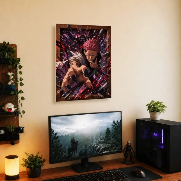 Anime Metal Poster Wall Decor - JJK - Ryomen Sukuna - E - Image 5