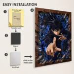 Anime Metal Poster Wall Decor - JJK - Megumi Fushiguro - B - Image 2