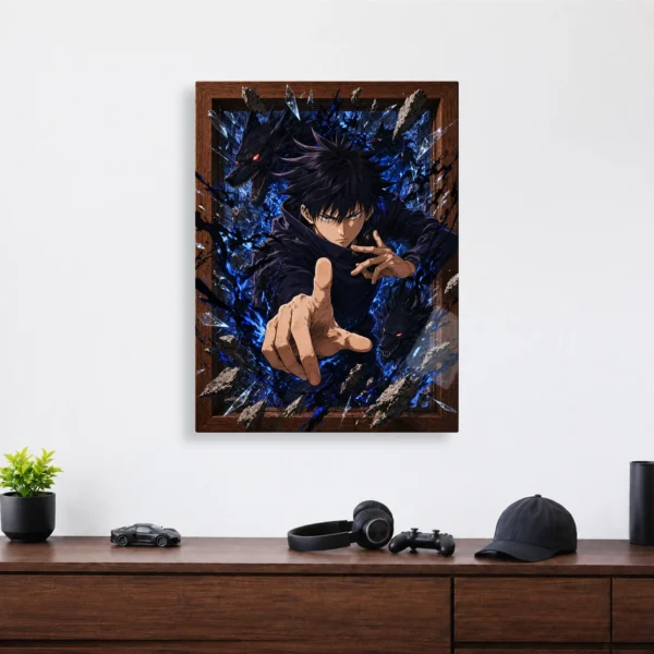 Anime Metal Poster Wall Decor - JJK - Megumi Fushiguro - B - Image 4