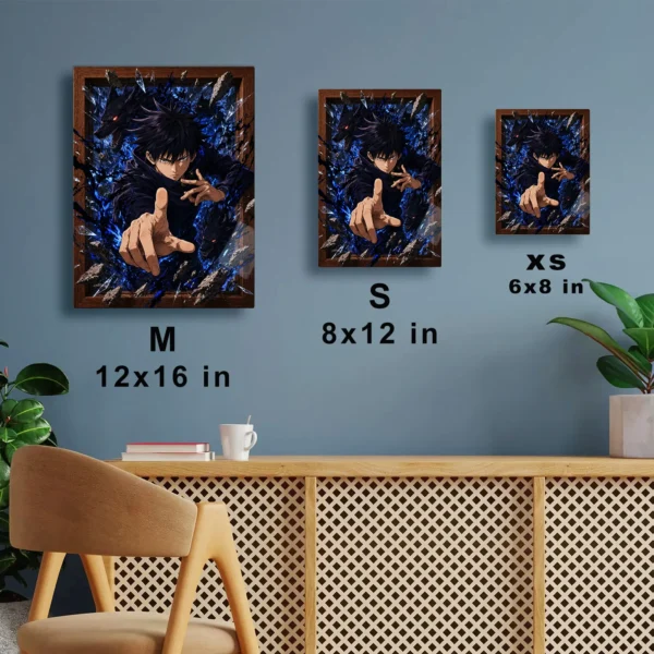 Anime Metal Poster Wall Decor - JJK - Megumi Fushiguro - B - Image 7