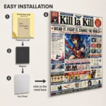 Anime Metal Poster Wall Decor - Kill - Image 2