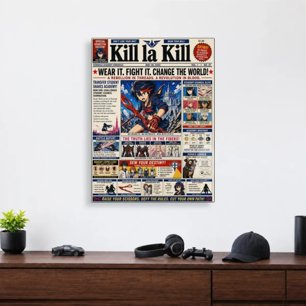 Anime Metal Poster Wall Decor - Kill - Image 4