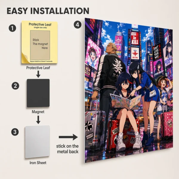 Anime Metal Poster Wall Decor - Kill - A - Image 2