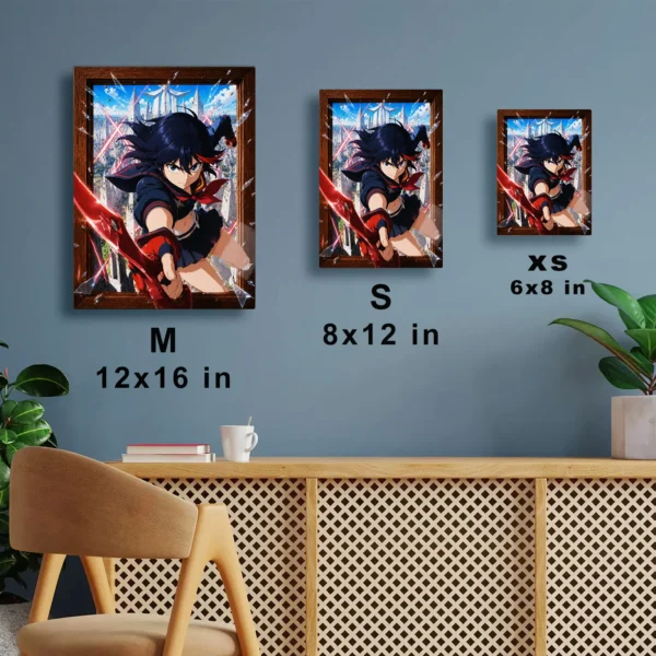 Anime Metal Poster Wall Decor - Kill - Ryuko Matoi - Image 7