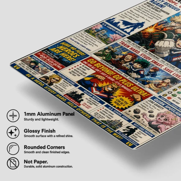 Anime Metal Poster Wall Decor - MHA - Image 6