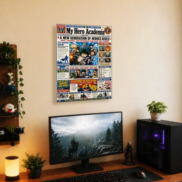 Anime Metal Poster Wall Decor - MHA - Image 5