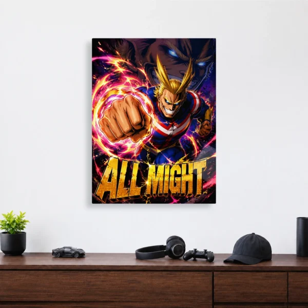 Anime Metal Poster Wall Decor - MHA - All Might - Image 4