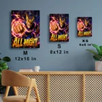 Anime Metal Poster Wall Decor - MHA - All Might - Image 7
