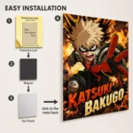 Anime Metal Poster Wall Decor - MHA - Katsuki Bakugo - Image 2