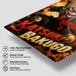 Anime Metal Poster Wall Decor - MHA - Katsuki Bakugo - Image 6