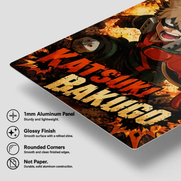 Anime Metal Poster Wall Decor - MHA - Katsuki Bakugo - Image 6