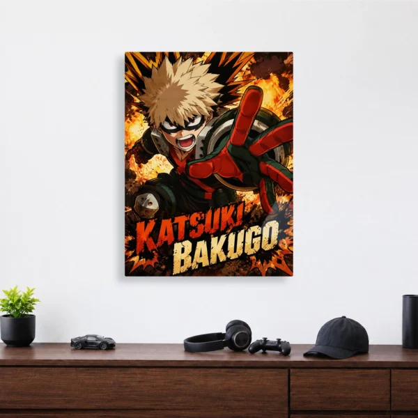 Anime Metal Poster Wall Decor - MHA - Katsuki Bakugo - Image 4