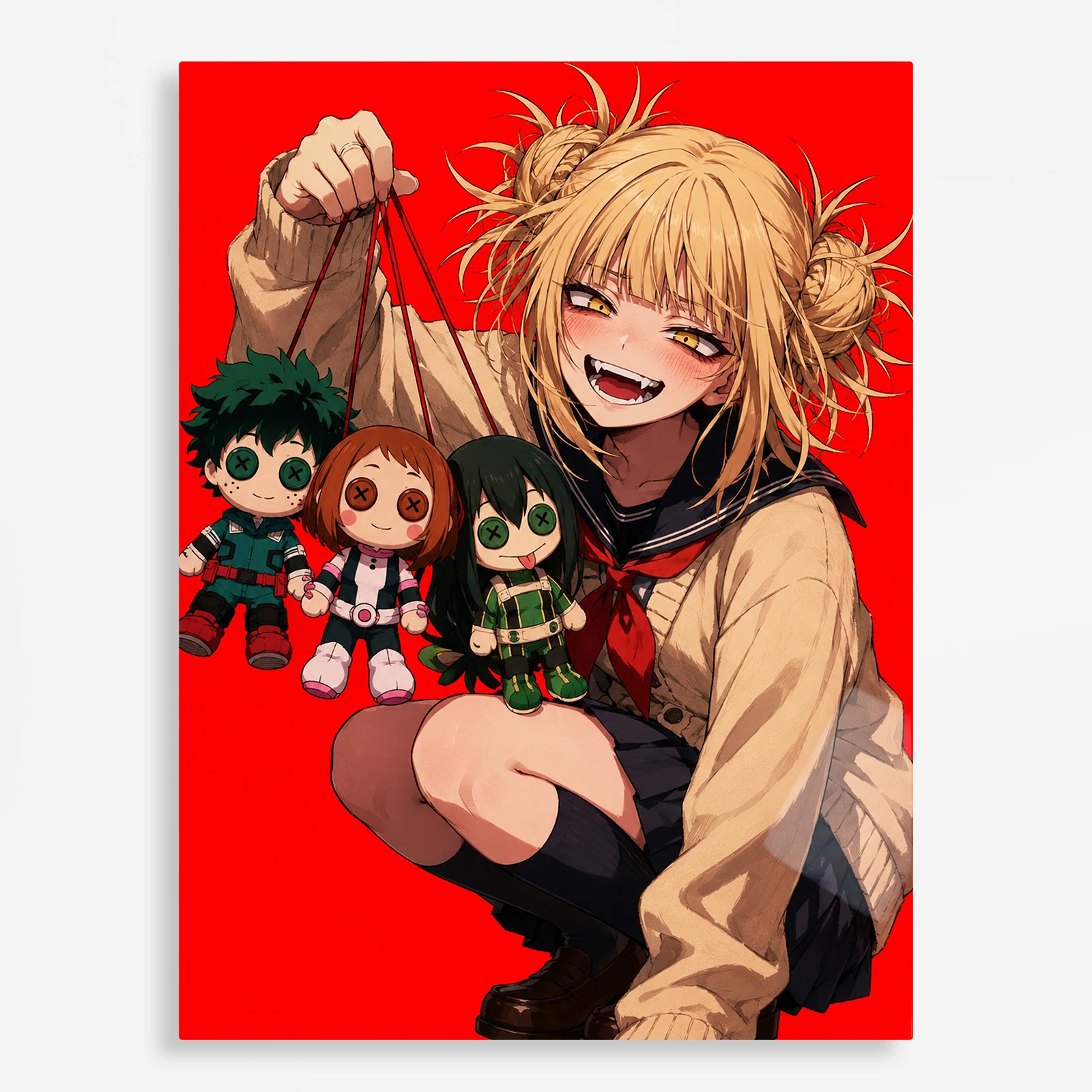 anime metal poster (268) s1 Anime Metal Poster Wall Decor - MHA - Himiko Toga - Image 1