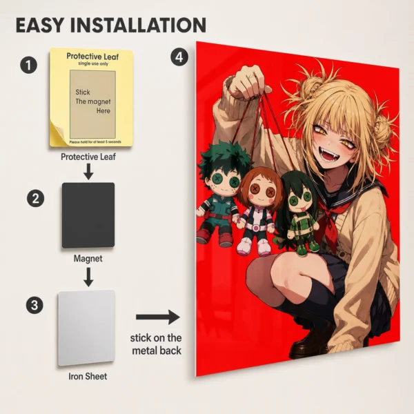 Anime Metal Poster Wall Decor - MHA - Himiko Toga - Image 2