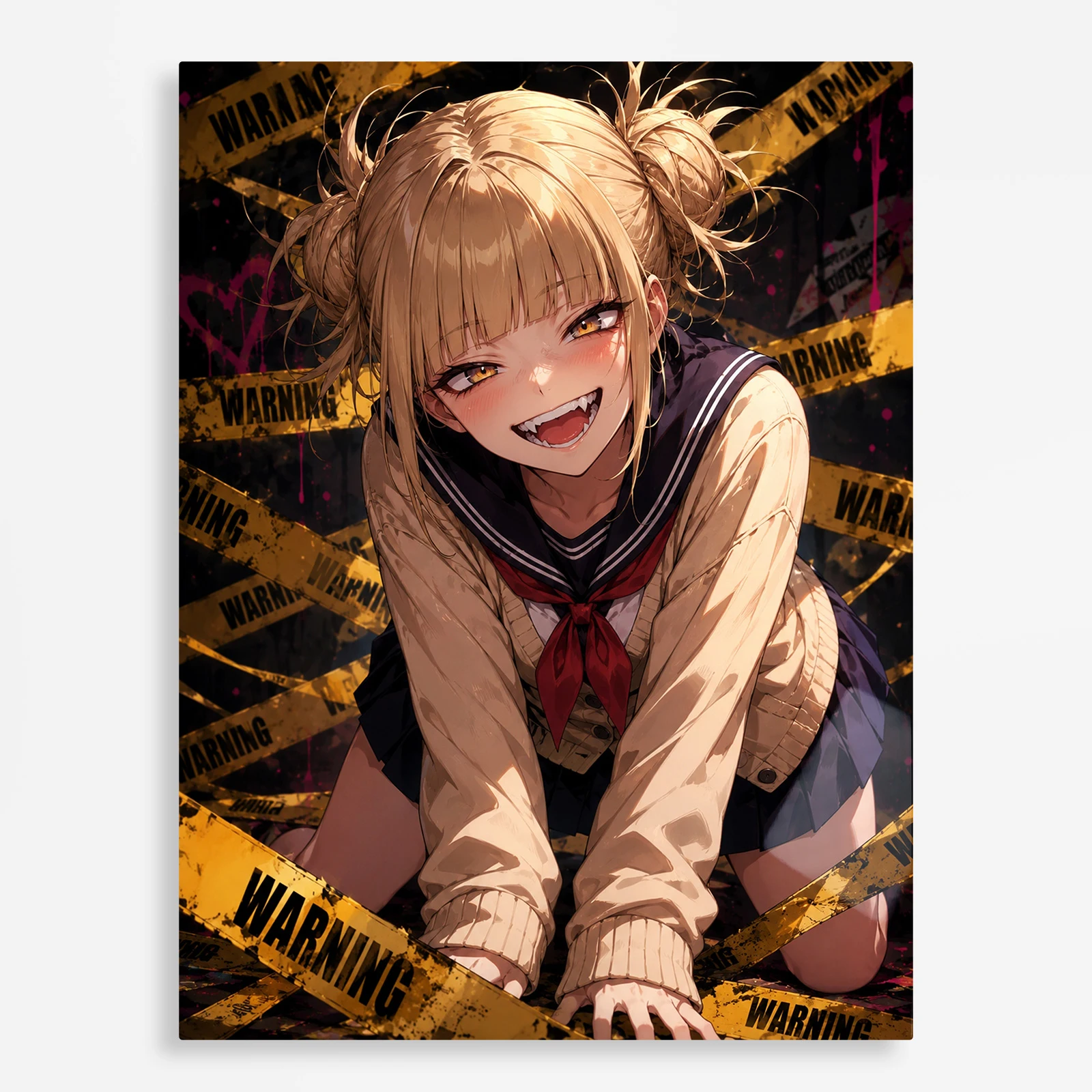 anime metal poster (269) s1 Anime Metal Poster Wall Decor - MHA - Himiko Toga - A - Image 1