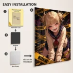 Anime Metal Poster Wall Decor - MHA - Himiko Toga - A - Image 2