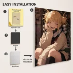 Anime Metal Poster Wall Decor - MHA - Himiko Toga - B - Image 2