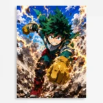 Anime Metal Poster Wall Decor - MHA - Izuku Midoriya