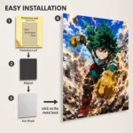 Anime Metal Poster Wall Decor - MHA - Izuku Midoriya - Image 2