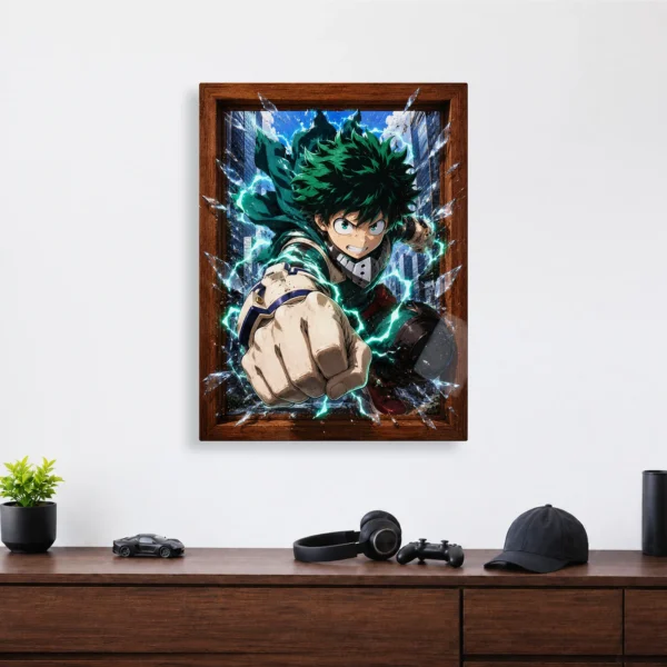 Anime Metal Poster Wall Decor - MHA - Izuku Midoriya - A - Image 4