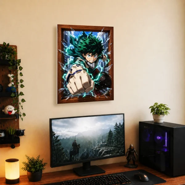 Anime Metal Poster Wall Decor - MHA - Izuku Midoriya - A - Image 5