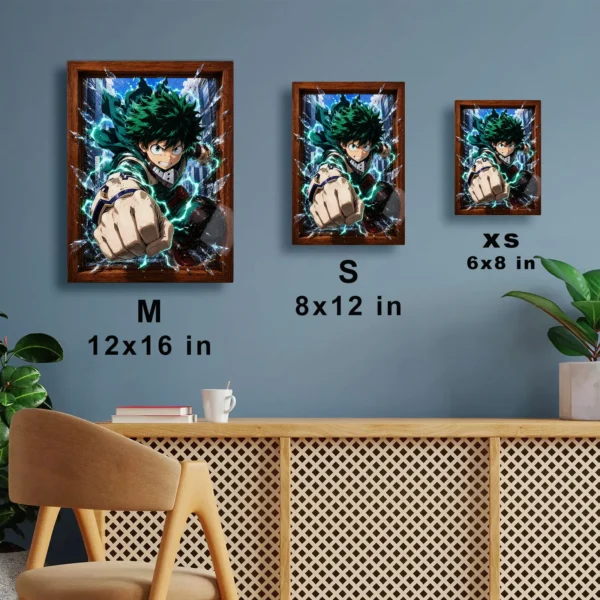 Anime Metal Poster Wall Decor - MHA - Izuku Midoriya - A - Image 7