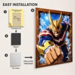 Anime Metal Poster Wall Decor - MHA - All Might - A - Image 2