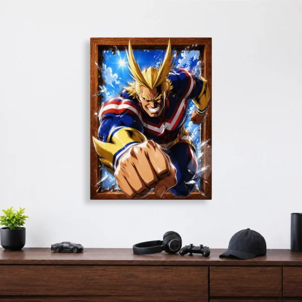 Anime Metal Poster Wall Decor - MHA - All Might - A - Image 4