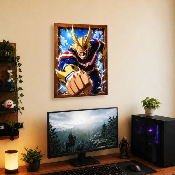 Anime Metal Poster Wall Decor - MHA - All Might - A - Image 5