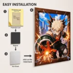Anime Metal Poster Wall Decor - MHA - Katsuki Bakugo - A - Image 2