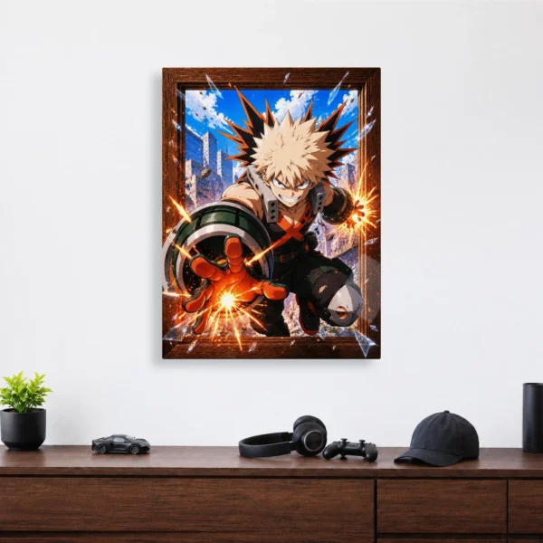 Anime Metal Poster Wall Decor - MHA - Katsuki Bakugo - A - Image 4