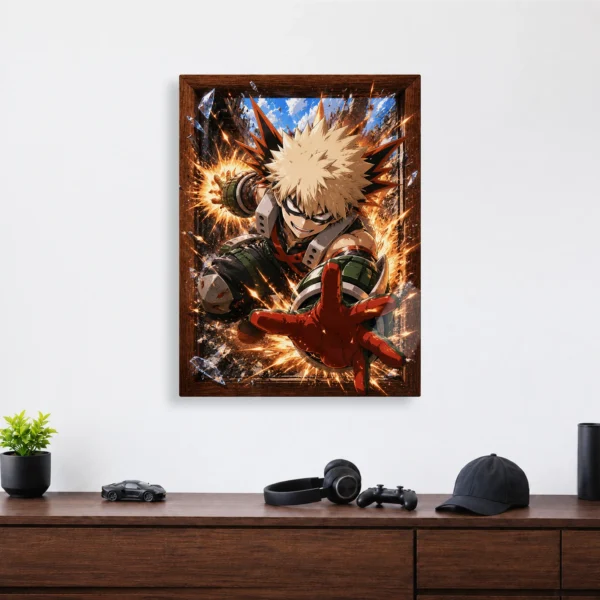 Anime Metal Poster Wall Decor - MHA - Katsuki Bakugo - B - Image 4