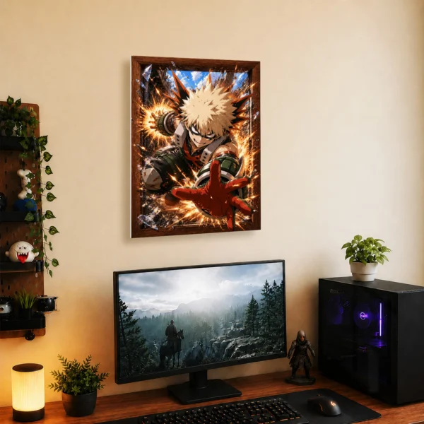 Anime Metal Poster Wall Decor - MHA - Katsuki Bakugo - B - Image 5