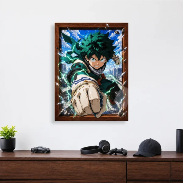 Anime Metal Poster Wall Decor - MHA - Izuku Midoriya - B - Image 4