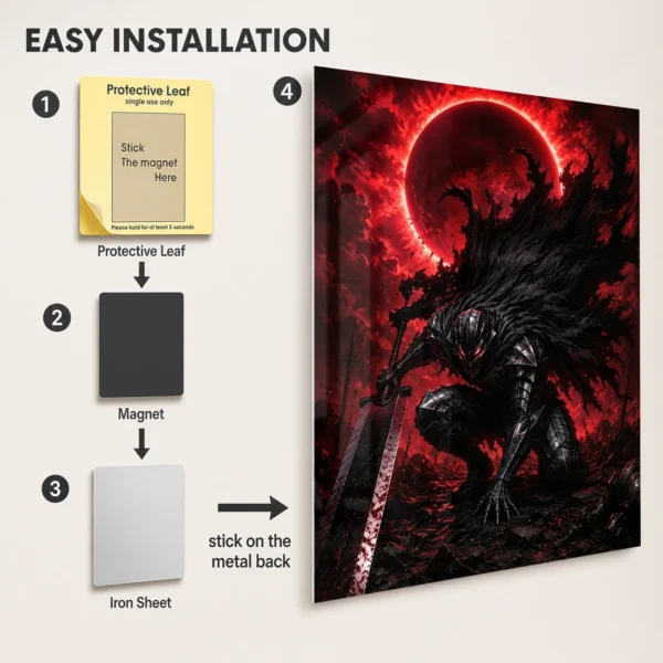 Anime Metal Poster Wall Decor - Dark Fantasy - D - Image 2