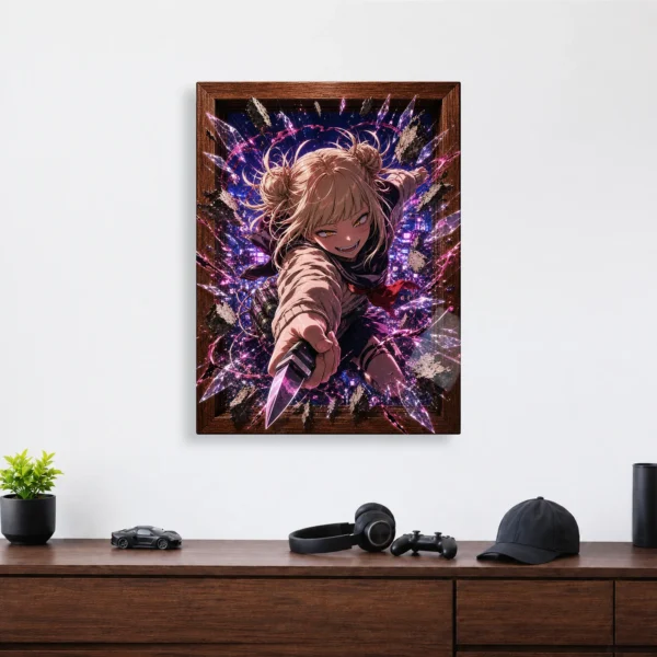 Anime Metal Poster Wall Decor - MHA - Himiko Toga - D - Image 4