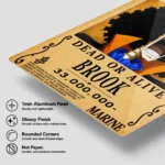 Anime Metal Poster Wall Decor - OP - Brook Wanted - Image 6