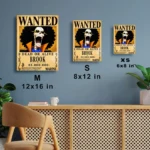 Anime Metal Poster Wall Decor - OP - Brook Wanted - Image 7
