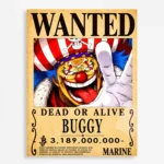 Anime Metal Poster Wall Decor - OP - Buggy Wanted