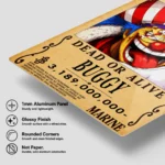 Anime Metal Poster Wall Decor - OP - Buggy Wanted - Image 6