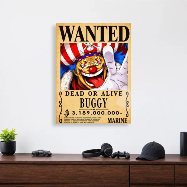 Anime Metal Poster Wall Decor - OP - Buggy Wanted - Image 4