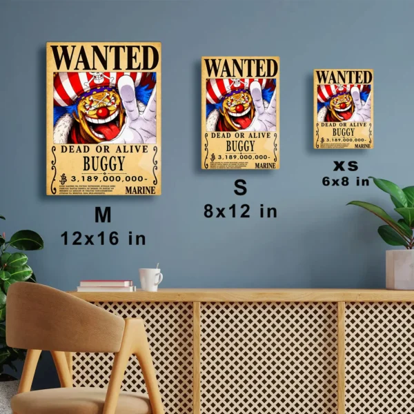 Anime Metal Poster Wall Decor - OP - Buggy Wanted - Image 7
